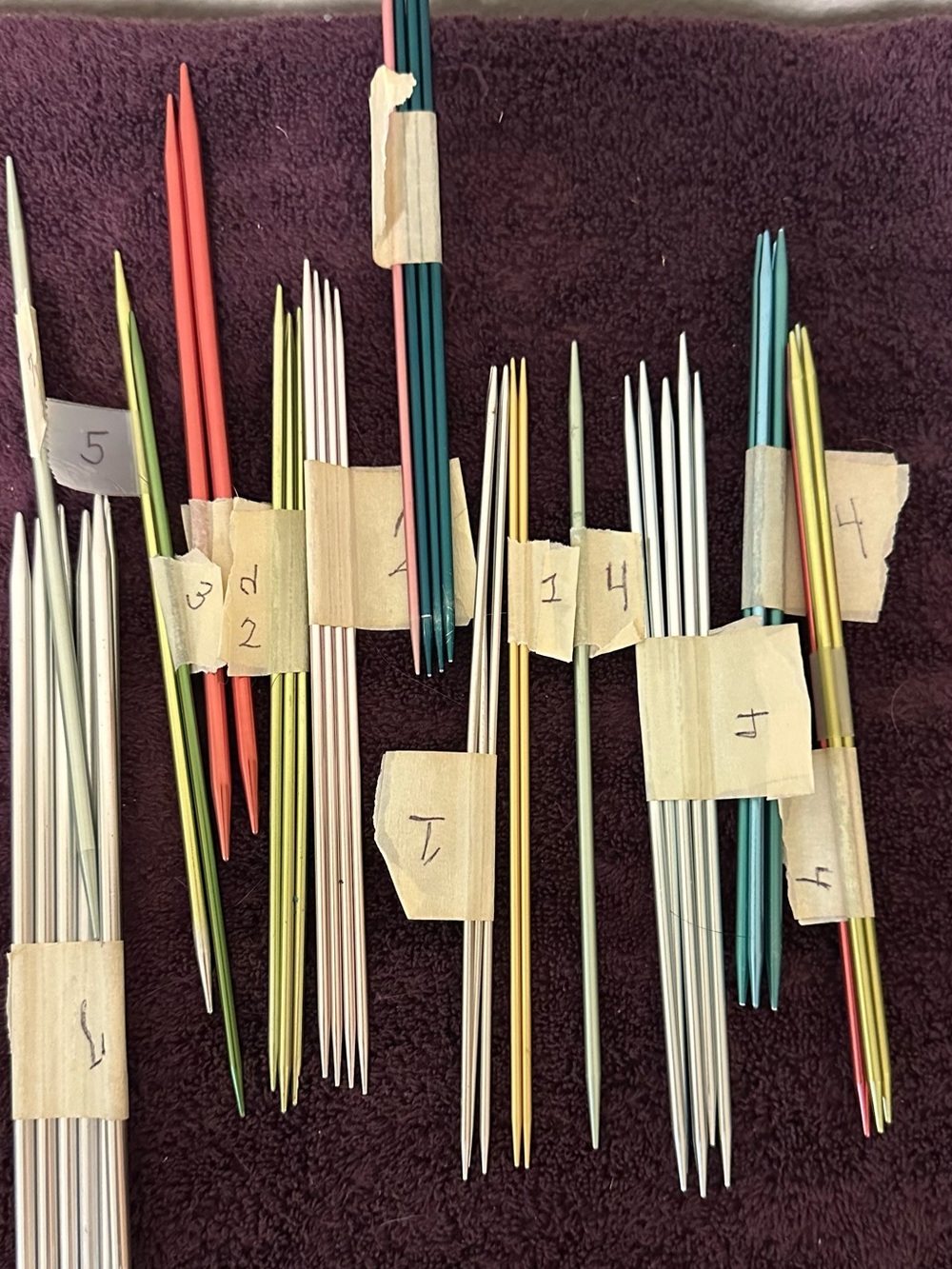 Huge lot of double point knitting needles some new still and some vintage rare
